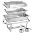 thumbnail image 6 of HomGarden 4 Packs 8QT Full Size Chafing Dish, Rectangular Stainless Steel Chafer Buffet Set for Catering Events, Parties with Fuel Holders, Mirrored Finish, 6 of 11