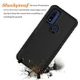 thumbnail image 5 of For Moto G Pure / G Power 2022 Case, 2 in 1 Heavy Duty Armor Shockproof Cases,Hisdou Hybrid Dual Layer Rubber Drop Protection Grip Plastic Bumper Sturdy Phone Cover for Moto G Pure -Black, 5 of 6