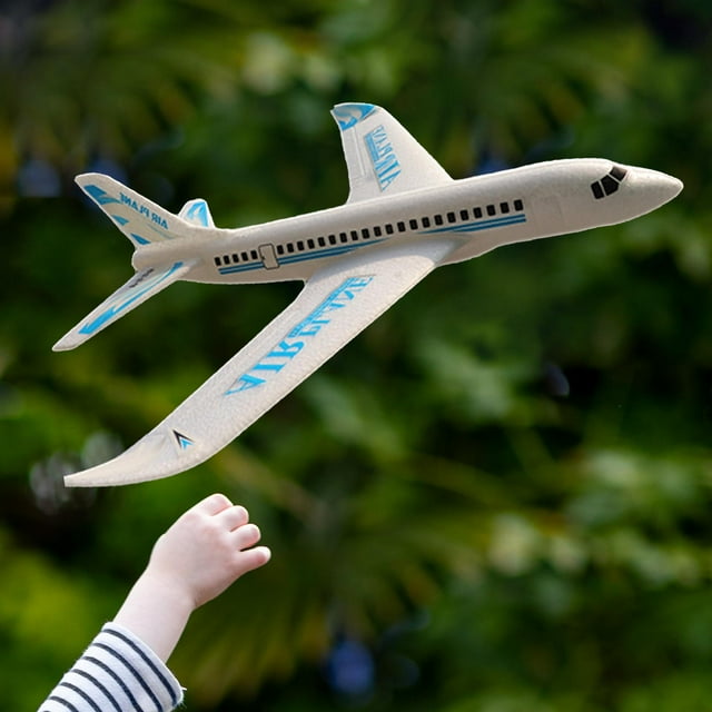 Avión de juguete Hugo Lanzamiento de avión de espuma Azul