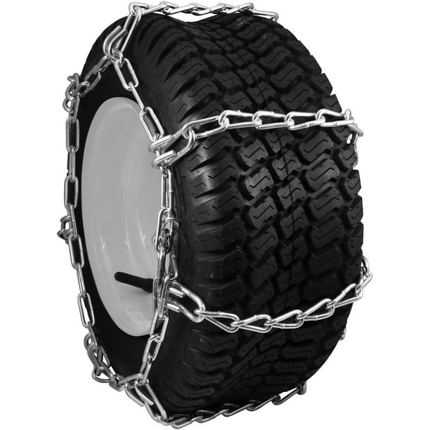 Snowblower and Lawn Tractor Tire Chains, 20X8.00X8, 4 Link Spacing