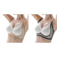 thumbnail image 1 of (2-Pack) Rinsvye Womens Lift Bra Small Bust Gather Underwire Seamless Soft Support Bra Backless Shapewear, 1 of 9