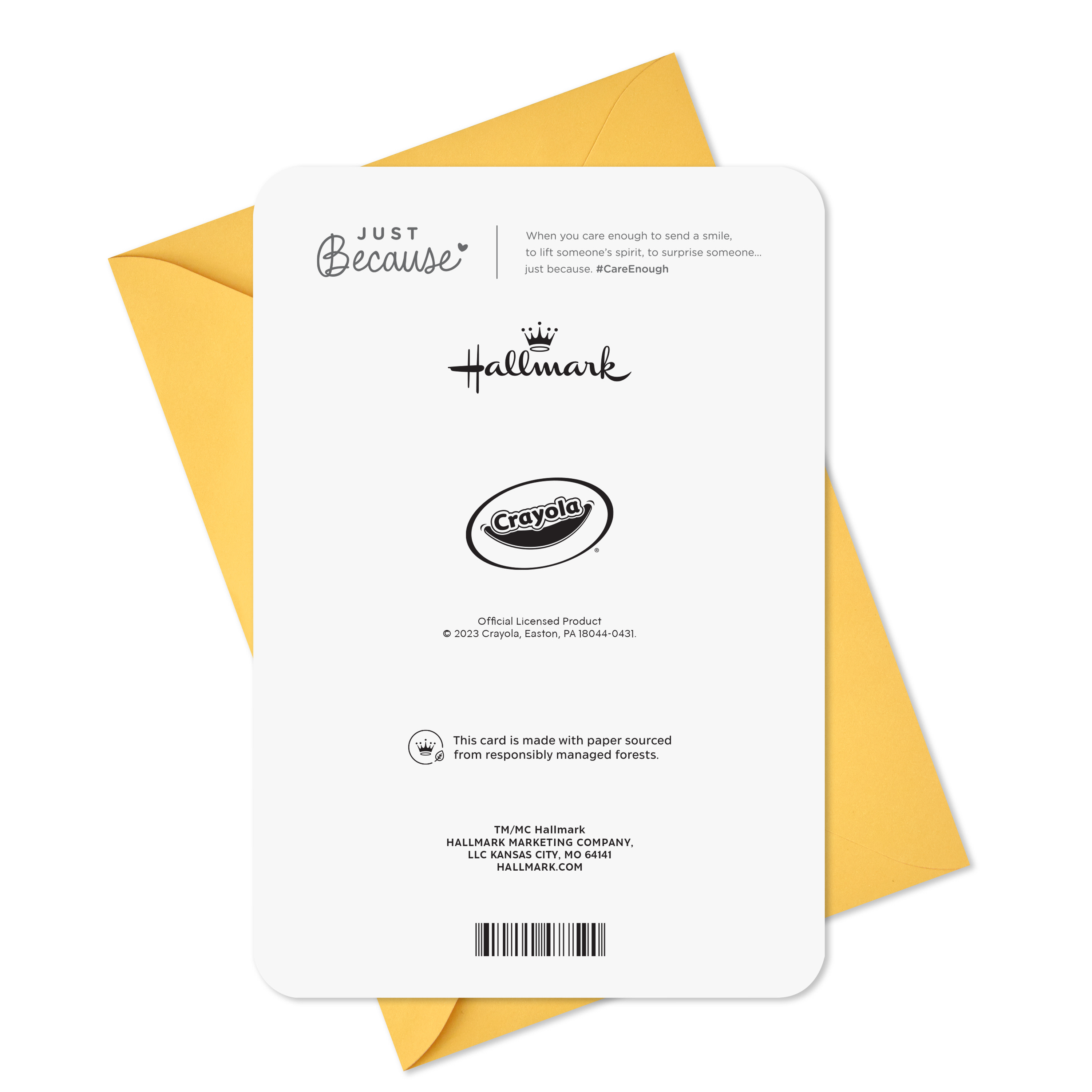 Hallmark Just Because Crayola Coloring Thinking of You Card (Sending Sunshine)