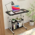 thumbnail image 2 of Mesa para Laptop, Escritorio para Portátil, Escritorio Adecuado como Mesa para Cama, Escritorio de Pie Móvil, Compacto con Ruedas, Altura Ajustable (Negro), 2 of 4