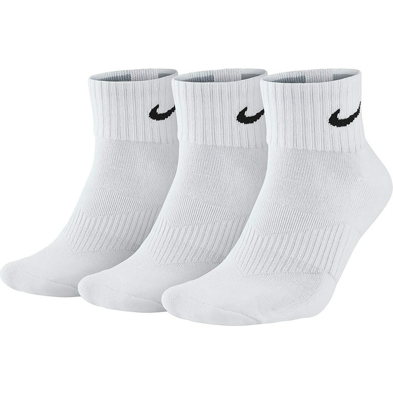Doorzichtig Overleving Versterken Nike Performance Cotton Cushion Quarter Training Socks (3 Pairs), White,  X-Large - Walmart.com