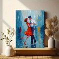 thumbnail image 6 of Romantic Couple Under Umbrella Canvas Print, Wall Art for Living Room Bedroom Dining Room Office Cafe Hotel, 6 of 8