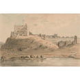 thumbnail image 2 of Capt. Francis Grose 18x13 Gold Ornate Wood Frame and Double Matted Museum Art Print Titled - Norham Castle, Northumberland, 2 of 4