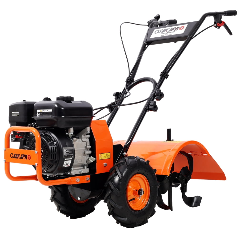 Heavy Duty Rear Tine Tiller 7HP 212CC Gas Powered Cultivator 20 Inch Wide 8 Inch Deep Garden Tiller for Yard Soil Prep Vegetable Beds and Gardening