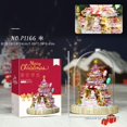 thumbnail image 1 of Christmas Series Of Building Blocks, Assembled Toy With Led Lights String Luminous Christmas Tree Castle Tree House Music Box, Holiday Gift, 1 of 5