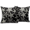 thumbnail image 2 of Orange Starfish Pillow Covers 20x20 Set of 2 Summer Ocean Beach Coastal Outdoor Decorative Throw Pillows Beachy Nautical Pillowcases Linen Cushion Case Decor for Home Sofa Couch Bed, 2 of 6
