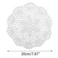 thumbnail image 3 of poetry radio Crocheted Coaster Doilies White Cotton 12 Piece, 3 of 10
