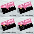 thumbnail image 5 of NOT YOUR GIRL Print Credit Card Skin Stickers, Removable Waterproof PVC Decal Cover Set for Transportation Key Debit Bus Cards Pink Grey Black Cheetah ID Cover for Women 4 Pack, 5 of 6