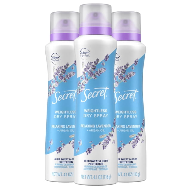Desodorante antitranspirante Secret Dry Spray Relajante Lavanda
