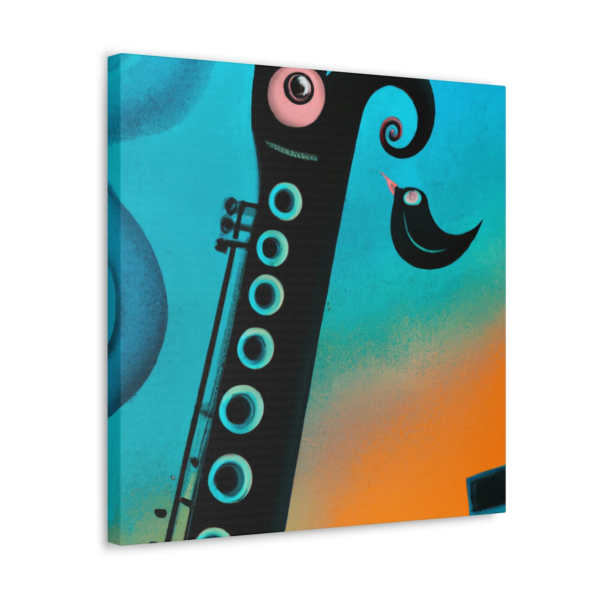 Clarinet's Reflection Dance - Canvas