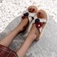 thumbnail image 5 of Zapatillas con punta abierta para mujer, sandalias cómodas, informales, cómodas, para la playa Wmkox8yii ytu5438, 5 of 7