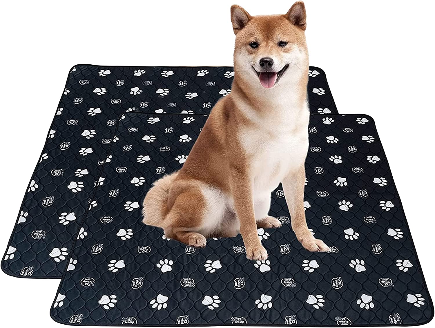 Washable Pee Pads for Dogs Reusable Whelping Pads, Waterproof Rug Pad, Doggie Pee Pads for