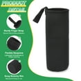 thumbnail image 3 of Uxcell Neoprene Water Bottle Sleeves, Water Bottle Carrier Textured Insulators with Strap for Hiking Cycling Black 3 Inch, 3 of 7