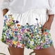 thumbnail image 2 of Pantalones cortos para mujer Pantalones de entrenamiento de playa con cintura elástica de verano Cómodos con bolsillo Pantalones casuales Pompotops ulkah936920, 2 of 4