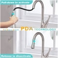 thumbnail image 5 of Sunrinx Touchless Kitchen Faucet Pull Down Sprayer Motion Sensor Brushed Nickel Deck Plate, 5 of 14