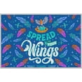 thumbnail image 6 of Crayola Spread Your Wings 2' x 3' Blue Area Rug by Well Woven, 6 of 6