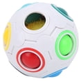 thumbnail image 1 of Rompecabezas esférico, aprendizaje educativo, bola de arcoíris, bola de arcoíris, cubo antiestrés, juguete, funcionalidad inteligente, 1 of 14