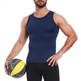 thumbnail image 4 of Gamivast Men's Compression Tank Tops Sleeveless Tight Fit Muscle Vest Bodybuilding Gym Workout T-Shirt Summer Athletic Breathable Running, 4 of 5