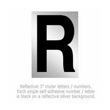 SalsburyIndustries 1215-R 3 in. Reflective Letter - R