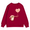 thumbnail image 4 of My First Valentines Day Baby Boy Outfit Crewneck Sweatshirt Lover Themed Letter Print Long Sleeve Pullover Kids Clothes Boys for Toddler Boy 2-3 Years, 4 of 4