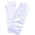 thumbnail image 1 of Ladies Short Wrist Gloves Smooth Satin For Party Dress Wedding Prom Evening, 1 of 9