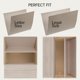 thumbnail image 5 of Juego de 2 cajas organizadoras de archivos plegables de lino con tapa ZICOTO, 5 of 9