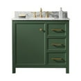 thumbnail image 3 of Legion Furniture 36" MDF/Veneer Wood Sink Vanity Cabinet - Vogue Green, 3 of 11