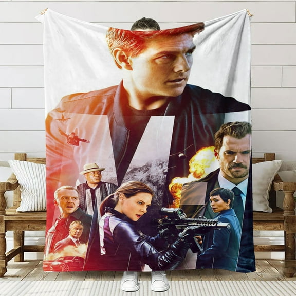 Mission Impossible Throw Blanket Gifts for Fans Lover Girls Boys Women Present Hoodie Him Bed 60"x80"