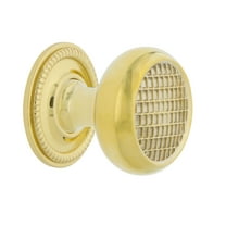 Nostalgic Warehouse Ckb_Crarop Vintage 1-3/8" Round Craftsman Style Cabinet Knob - Brass