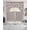 Light Beige Gray Purple, variant on Brown Floral Swag Kitchen Curtains Sets for Windows 24 Inch Length, Vintage Rustic Flowers Botanical Spring Short Window Curtain Panels Swags Valances and Tiers 3 Piece Set for Cafe/Dining Room