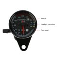 thumbnail image 4 of 12V Motorcycle 13000 RPM Tachometer, Kilometer/Hour Speedometer, Dual Odometer with LED Backlight, 4 of 8