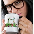 thumbnail image 2 of 3dRose, Funny Zombae Halloween Couple Zombie Woman Man, 11oz Two-Tone Black Mug, 2 of 7