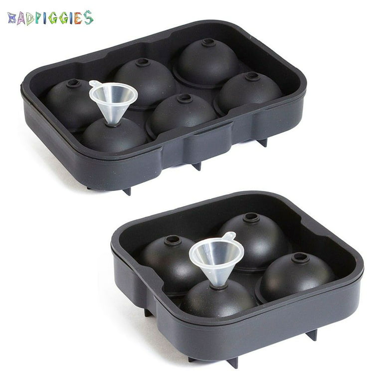 Silicone Ice Tray / Mold - 2 Sphere - 6 Molds - 1 Count Box