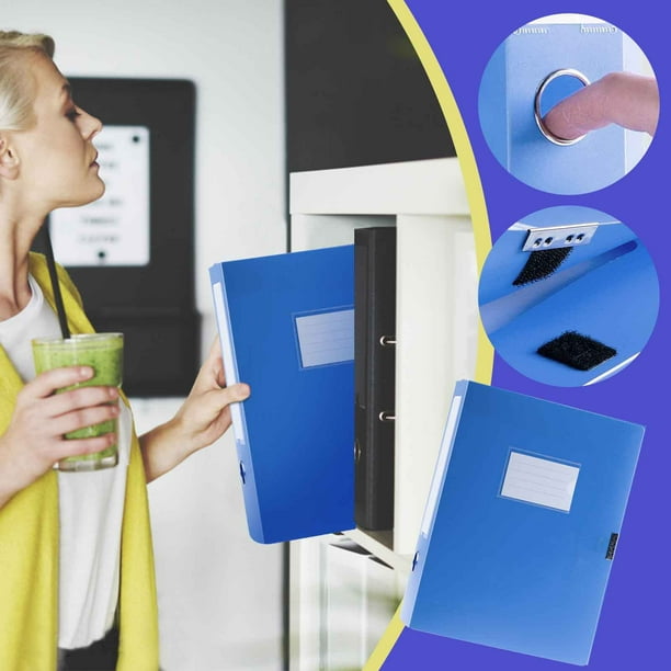 Caja de datos A4 gruesa, Material de PVC, resistente al agua, caja de almacenamiento de archivos de gran capacidad, caja de archivo de comprobante de contabilidad Wmkox8yii hjk919