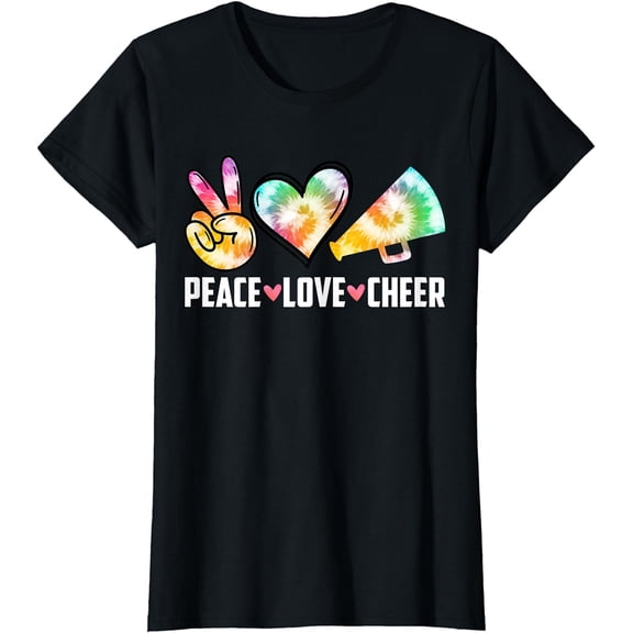 Peace Love Cheer Shirt Cheerleading Lover Cheerleader Gifts T-Shirt