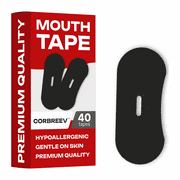 CorBreev Mouth Tape for Sleeping - Ultimate Sleep Aid for Snoring Relief | Soft, Hypoallergenic Strips for Comfortable Overnight Use (40 Tape)