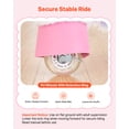 thumbnail image 4 of VEVOR Ride On Horse, Riding Unicorn Toys for Kids, No Battery Required, Smooth Wheels with Anti-Roll Stop Ring, Upgraded Raised Seat, Handles, Sturdy Pedals, 176 lbs Max Load Capacity for Ages 6+, 4 of 9