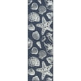 thumbnail image 3 of Bliss Rugs Coastal Indoor Outdoor Rug Water Resistant Runner Rug for Patio, Hallway, Entryway, Deck, Navy ,3' x 10', 3 of 8