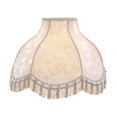 thumbnail image 3 of Aspen Creative 30306 Transitional Scallop Bell Shape Spider Construction Lamp Shade in Off White, 17" wide (6" x 17" x 12"), 3 of 5