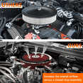 thumbnail image 2 of Universal Car 14x3 Air Filter Circle High Flow Air Cleaner Washable 5-1/8 Thread Connection Car Modified Parts Black, 2 of 6