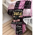thumbnail image 5 of Retirement Gift for Women 2024, Retirement Blanket for Women, Cool Retirement Gifts for Retirees Teachers Nurses Mom Grandma Boss, Goodbye Farewell Gifts for Coworkers, Retired Party Decor 50"x 60", 5 of 5