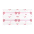 thumbnail image 4 of Pink Bows Stripes Hearts Valentine Plush Carpet Non Slip Runner Rug Absorbent Bath Mat 39" x 20", 4 of 8