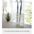 thumbnail image 4 of Yamazaki Home Umbrella Stand - Two Styles, White, Steel, Rectangle,  Holds 8 umbrellas, No Assembly, 4 of 7