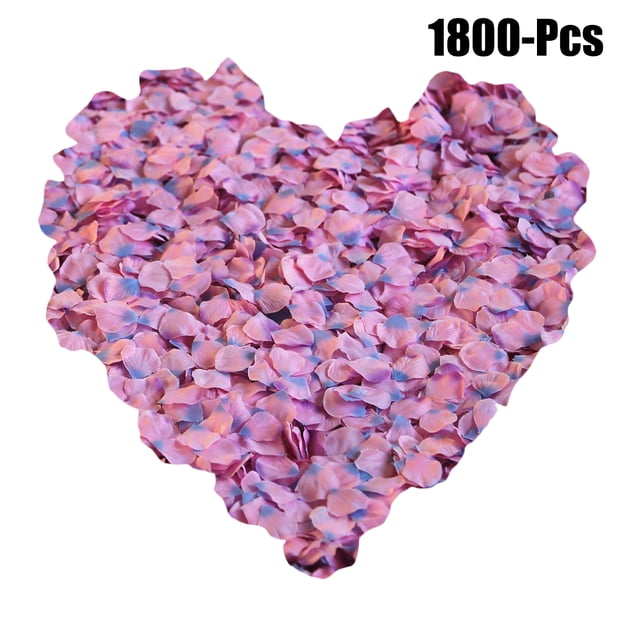 1800PCS Artificial Petals Decorative Rose Petals Flower Petals for Wedding