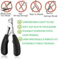 thumbnail image 4 of YEESAM Podiatrist Toenail Clippers, Professional Thick & Ingrown Toe Nail Clippers for Elderly & Seniors, Black, 4 of 5