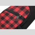 thumbnail image 5 of Rocae Buffalo Plaid Red Black for Sling Bag Chest Shoulder Backpack Crossbody Bags Casual Daypack for Men Women, 5 of 5