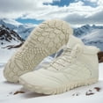 thumbnail image 4 of Botas Tobillo Minimalistas Nieve Descalzas Felpa Antideslizante para Viajes Al Aire Libre, 4 of 9